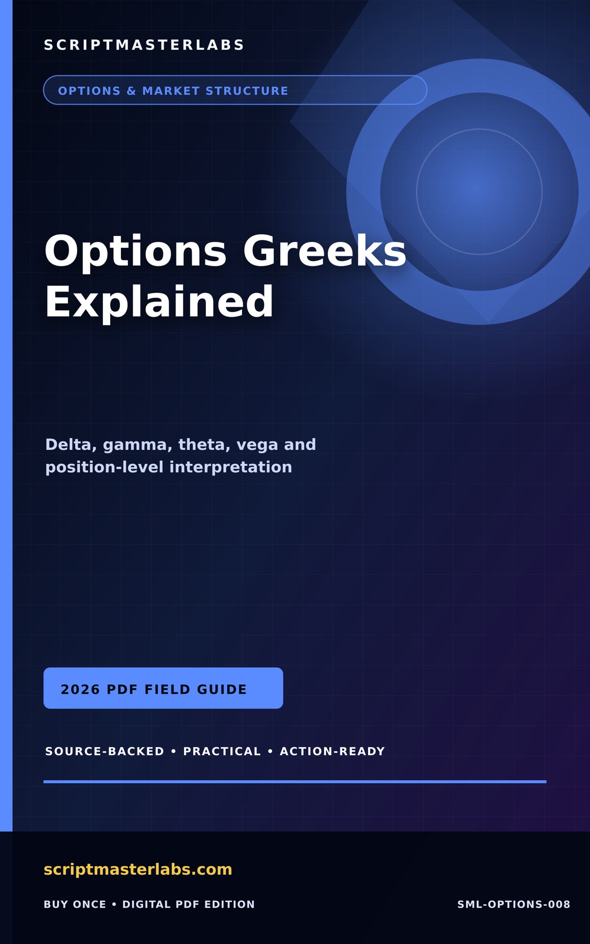 Options Greeks Explained PDF cover