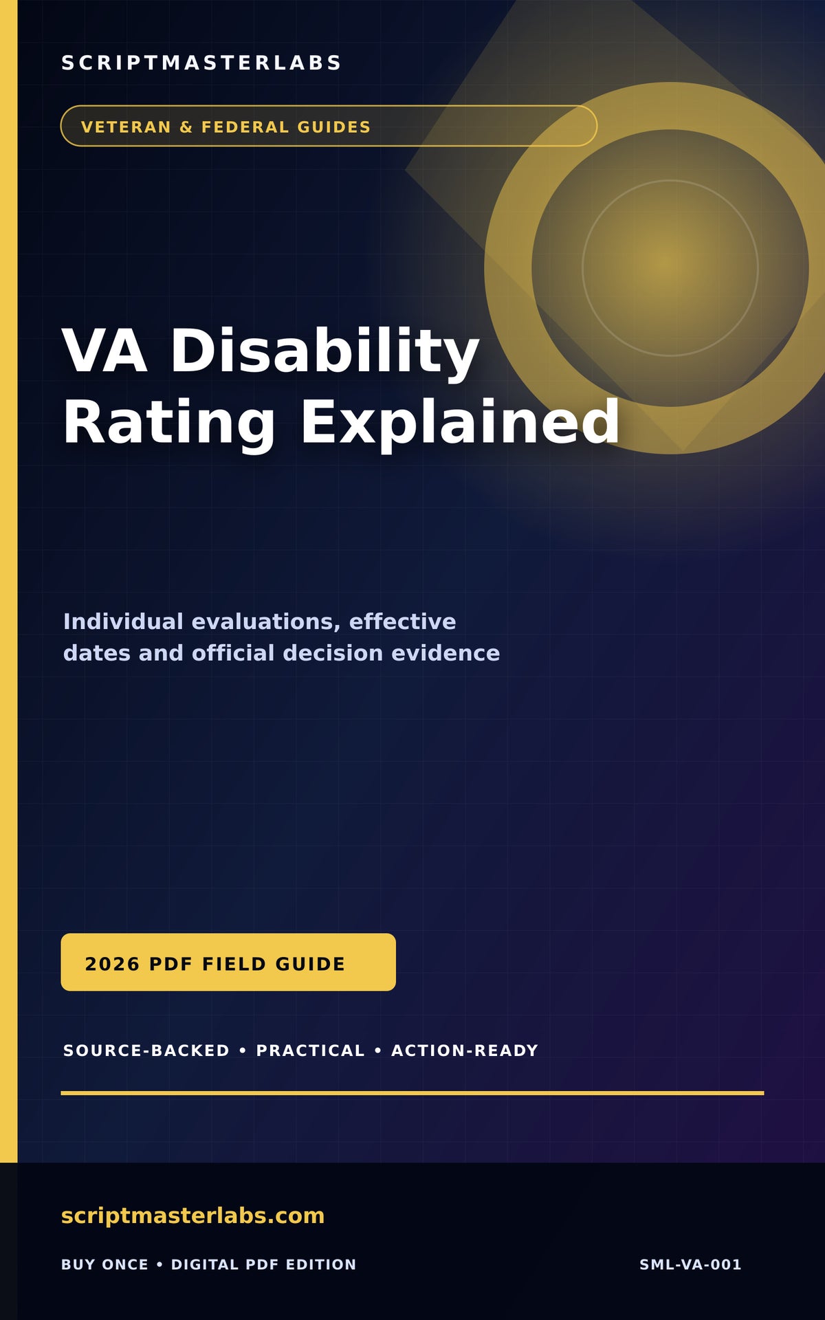 VA Disability Rating Explained PDF cover